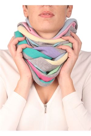 Wool shrug with multicolor stripes Art Tricot | 2016141GRIGIO